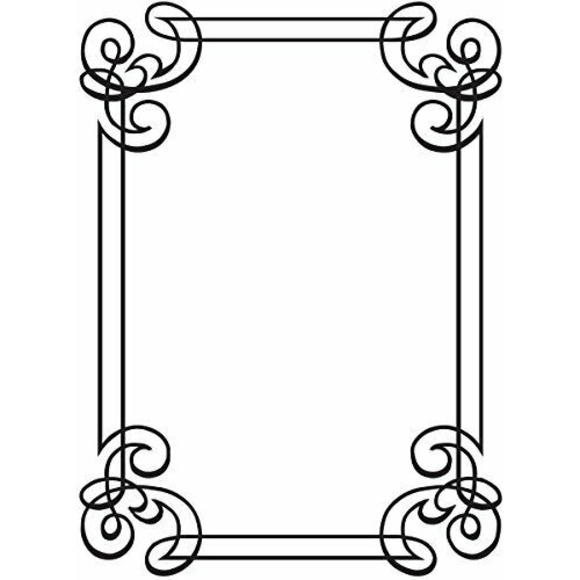 Darice 1218-31 Embossing Folder, 4.25 by 5.75-Inch, Corner Scroll Design - Picture 1 of 3